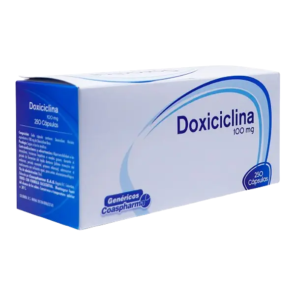 Doxiciclina 100 Mg Caja X 250 Capsulas Coaspharma