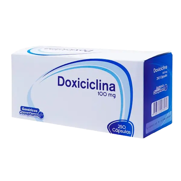Doxiciclina 100 Mg Caja X 250 Capsulas Coaspharma