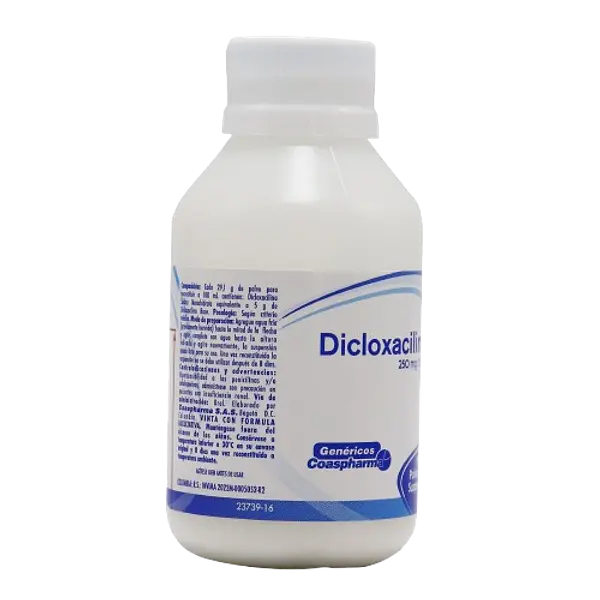 Dicloxacilina 250mg/5ml Fco * 80 Ml Coaspharma