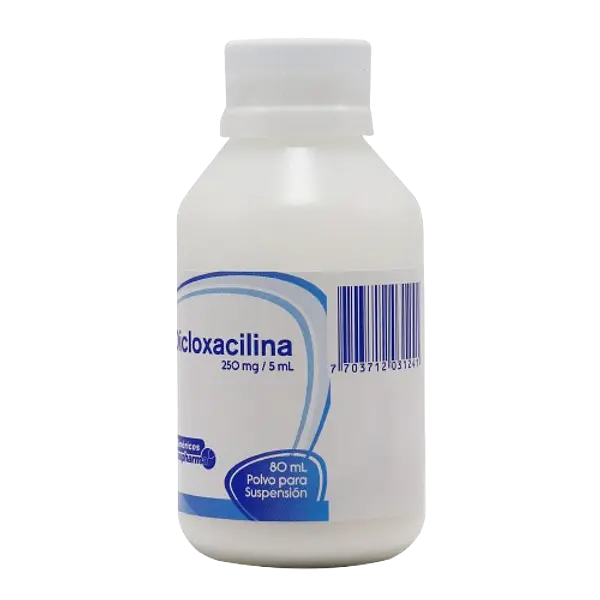 Dicloxacilina 250mg/5ml Fco * 80 Ml Coaspharma