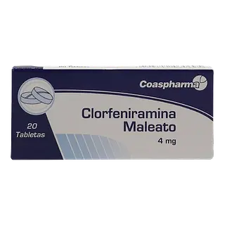Clorfeniramina 4mg Tab * 20 Coaspharma