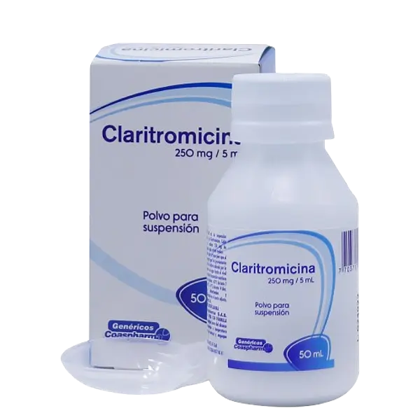 Claritromicina 250mg/5ml Polvo Fco *50 Ml Coaspharma
