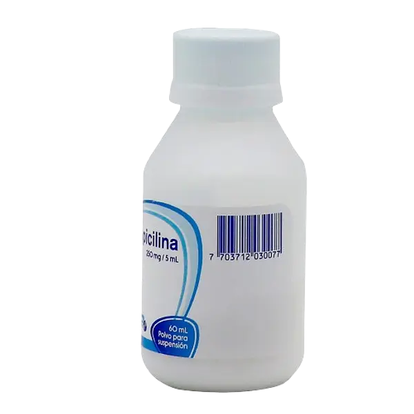 Ampicilina 250mg/5ml Polvo Fco * 60ml Coaspharma