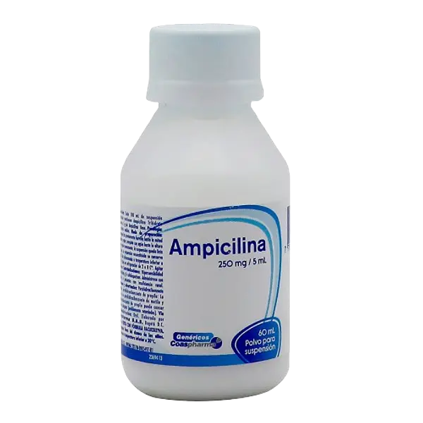 Ampicilina 250mg/5ml Polvo Fco * 60ml Coaspharma