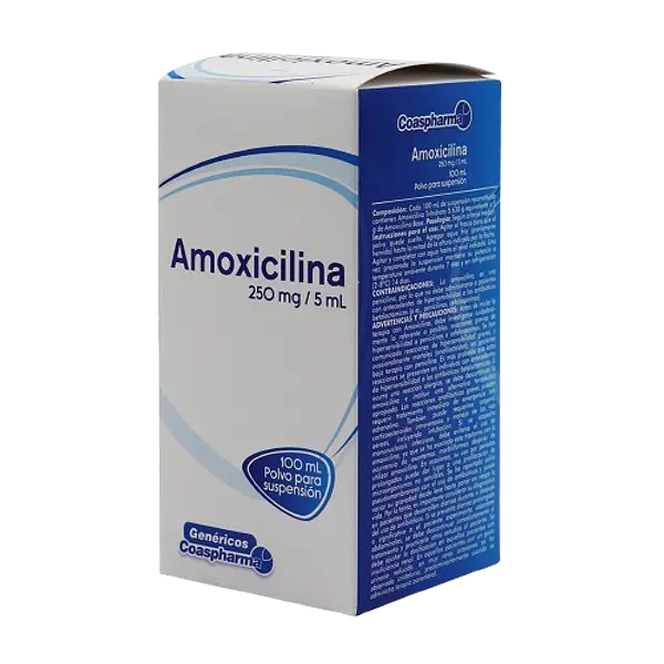 Amoxicilina 250mg/5ml Polvo Fco * 100ml Coaspharma