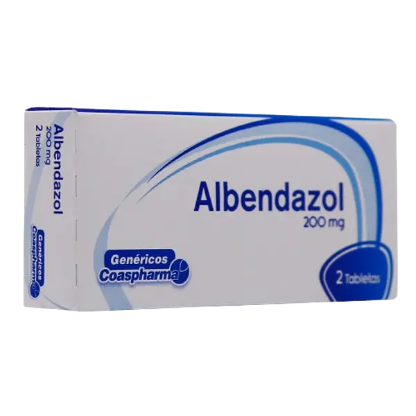 Albendazol 200 Mg Tabletas * 2 Coaspharma