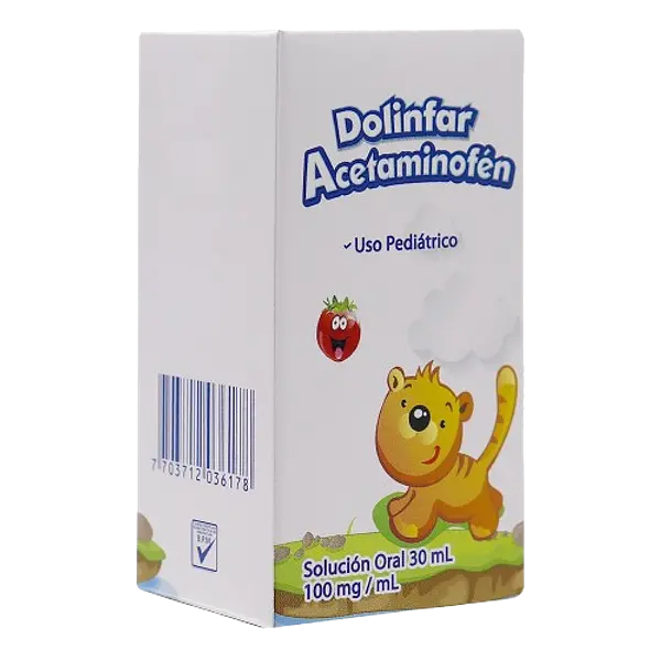 Acetaminofen 100 Mg/Ml Gotas * 30 Ml- Dolinfar