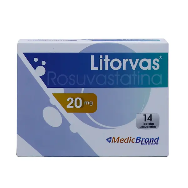 Litorvas 20mg Caja *14 Tb Medicbrand