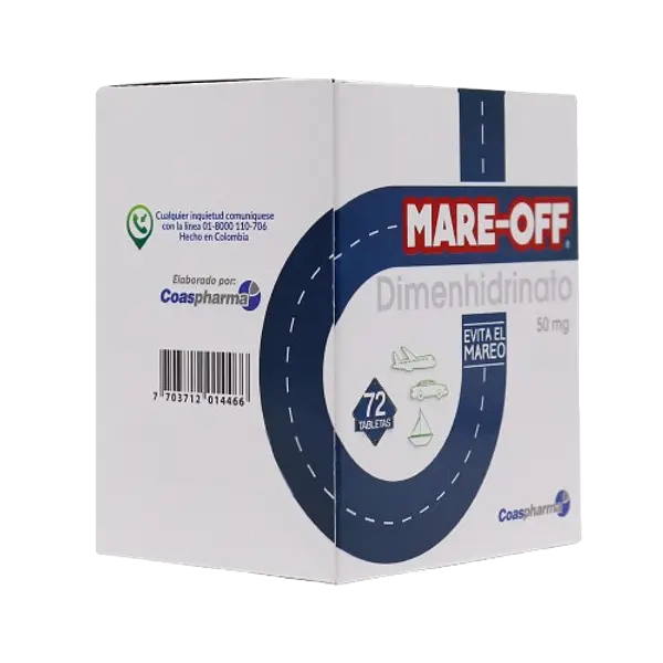 Mareoff 50mg Tab Caja *72 Medicbrand