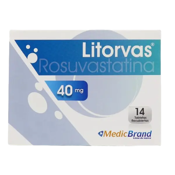 Litorvas 40mg Caja*14 Tb Medicbrand