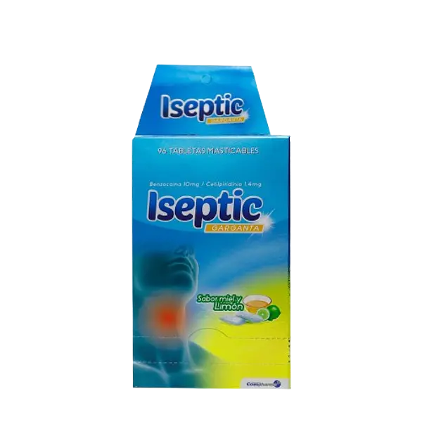 Iseptic Miel Limon Caja * 96 Tab Medicbrand