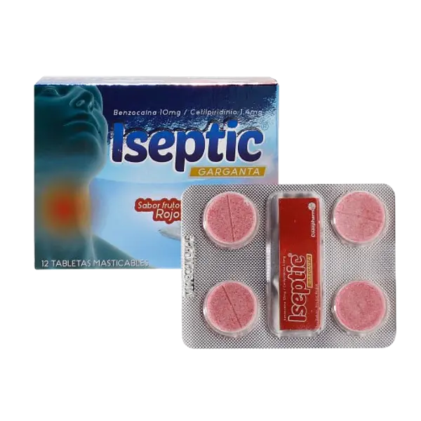 Iseptic Frutos Rojos Caja * 12 Tab Medicbrand