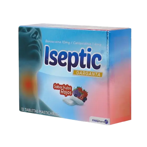 Iseptic Frutos Rojos Caja * 12 Tab Medicbrand