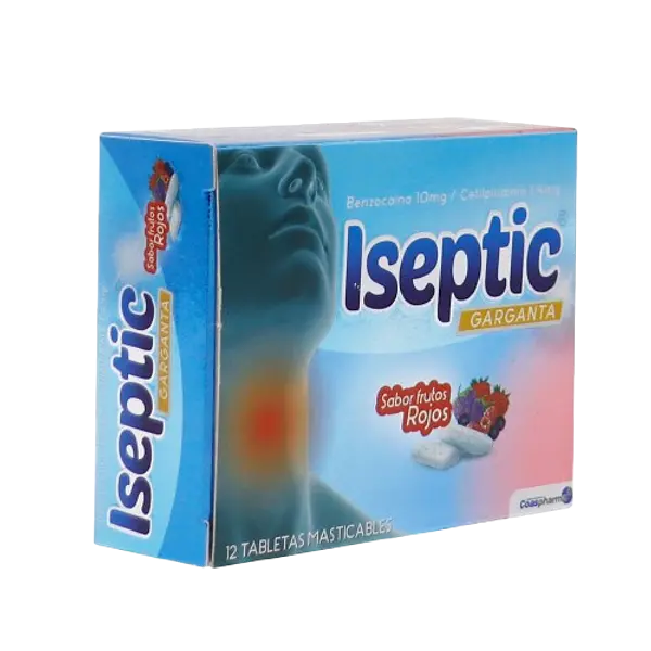 Iseptic Frutos Rojos Caja * 12 Tab Medicbrand