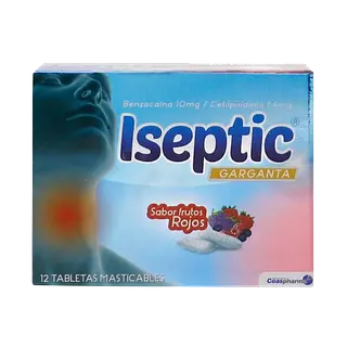 Iseptic Frutos Rojos Caja * 12 Tab Medicbrand