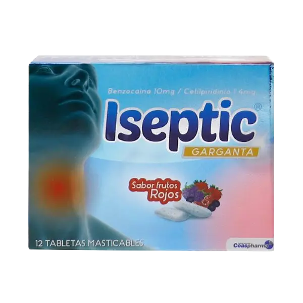 Iseptic Frutos Rojos Caja * 12 Tab Medicbrand