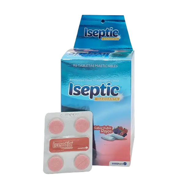 Iseptic Frutos Rojos X 96 Tabletas Medicbrand