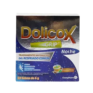 Dolicox Grip Noche Panela Limon Caja * 24 Sobres Medicbrand