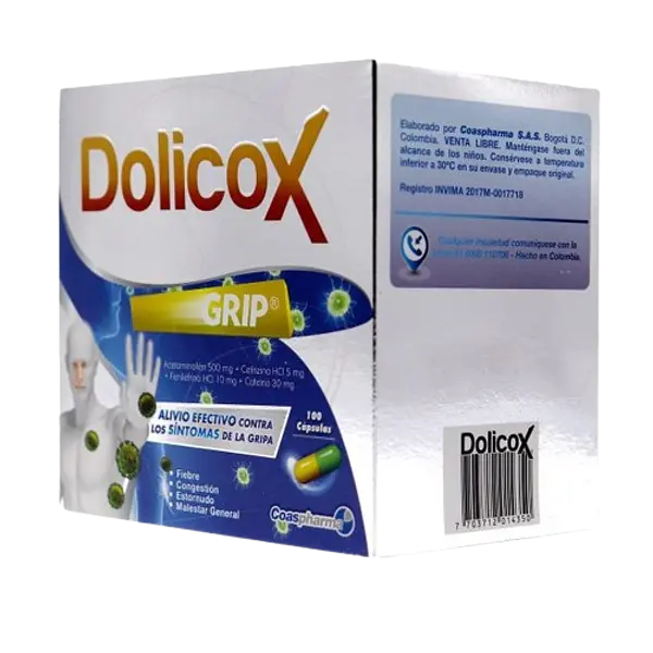 Dolicox Grip Caspulas *100 Medicbrand