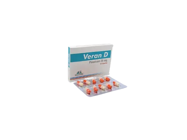 Piroxicam 20mg Cap * 10 (Veran-D) Anglopharma