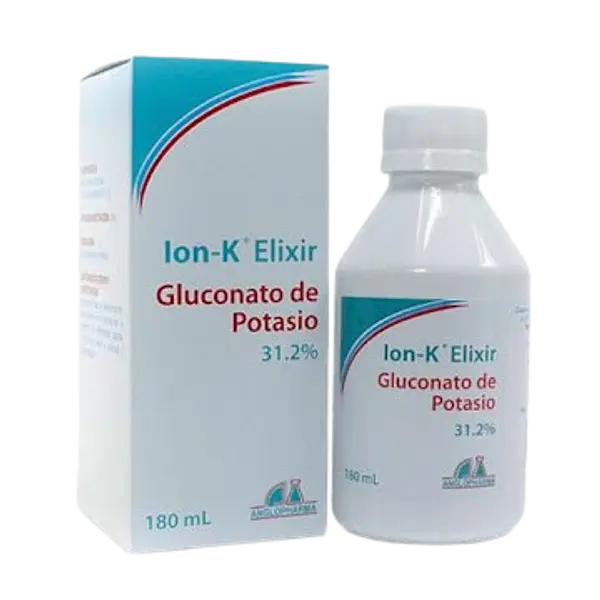 Gluconato De Potasio Elixir Ion-K 31.2% Fco *180 Ml Anglopha