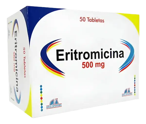 Eritromicina 500 Mg Tab * 50 Anglopharma