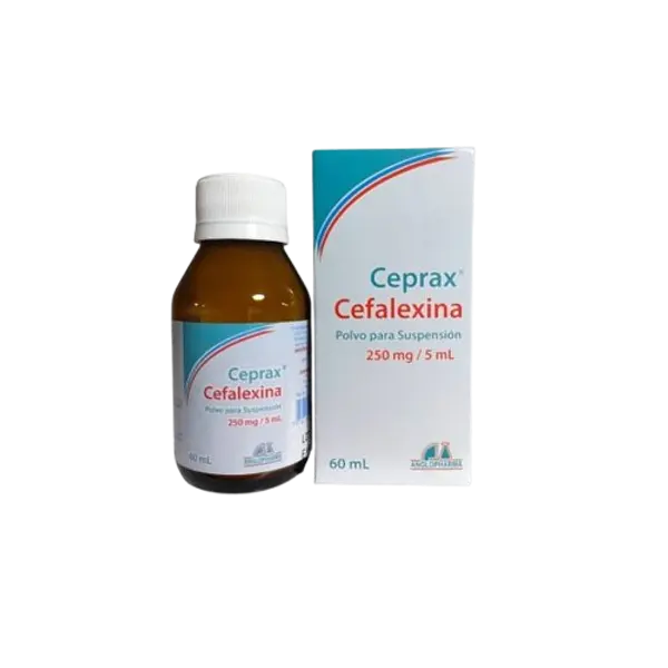Cefalexina 250mg/5ml Polvo Fco * 60m (Ceprax) Anglopharma
