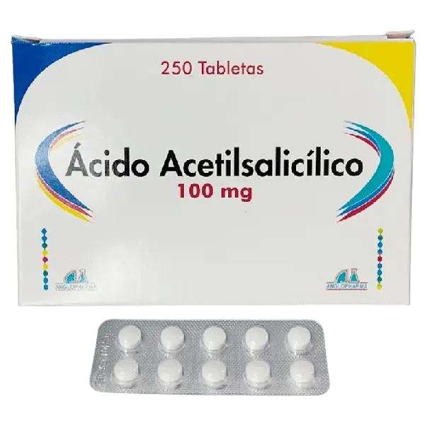 Acido Acetilsalicilico 100 Mg Tab * 250 Anglopharma