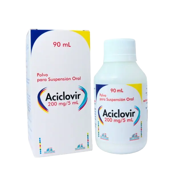 Aciclovir 200 Mg/5ml Polvo Frasco * 90m Anglopharma