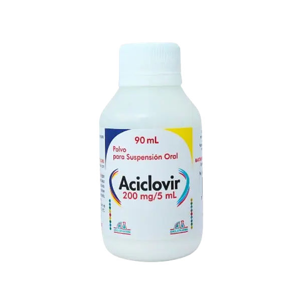 Aciclovir 200 Mg/5ml Polvo Frasco * 90m Anglopharma