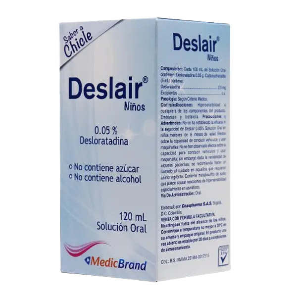 Deslair 0.05% Soloral Fcox 120ml Medicbrand
