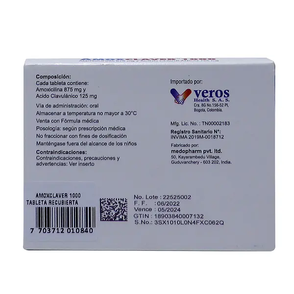 Amoxclaver 1000 Tab X 7 Medicbrand