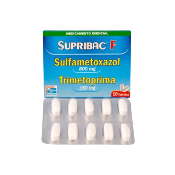 Trimetoprim/Sulfa 160-800 Mg Tab *10 (Supribac) Bioquifar