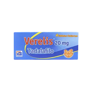 Tadalafilo 20mg Tab * 4 (Verelis) Bioquifar