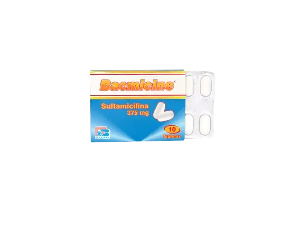 Sultamicilina 375 Mg Tab * 10 (Bacmicine) Bioquifar