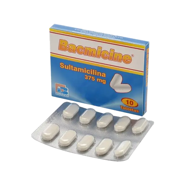 Sultamicilina 375 Mg Tab * 10 (Bacmicine) Bioquifar