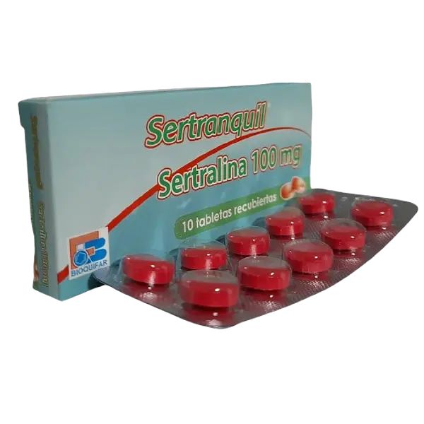 Sertralina 100 Mg Tab * 10 (Sertranquil) Bioquifar