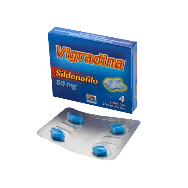 Sildenafil 50 Mg Tab * 4 (Vigradina ) Bioquifar