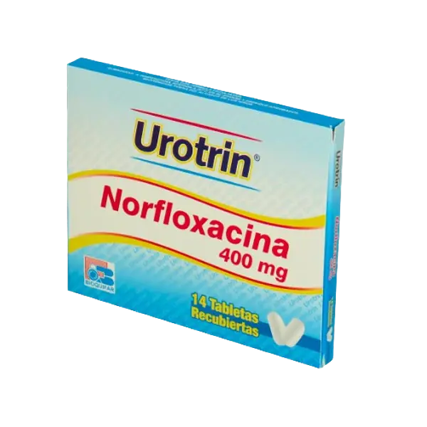 Norfloxacino 400 Mg Tab * 14 (Urotrin) Bioquifar
