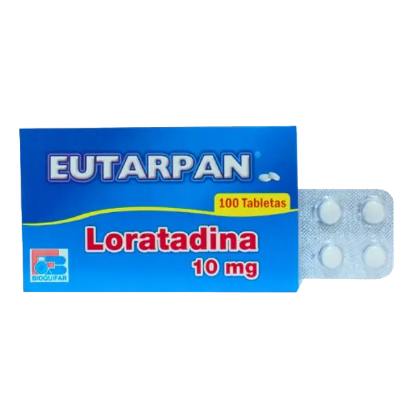 Loratadina 10 Mg Tab * 100 (Eutarpan) Bioquifar