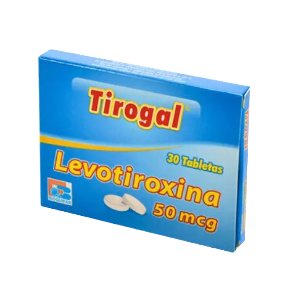 Levotiroxina 50 Mcg Tab * 30 (Tirogal) Bioquifar