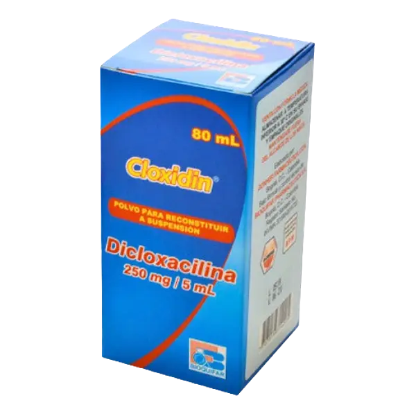 Dicloxacilina 250mg/5ml Fco * 80 Ml(Cloxidin) Bioquifar
