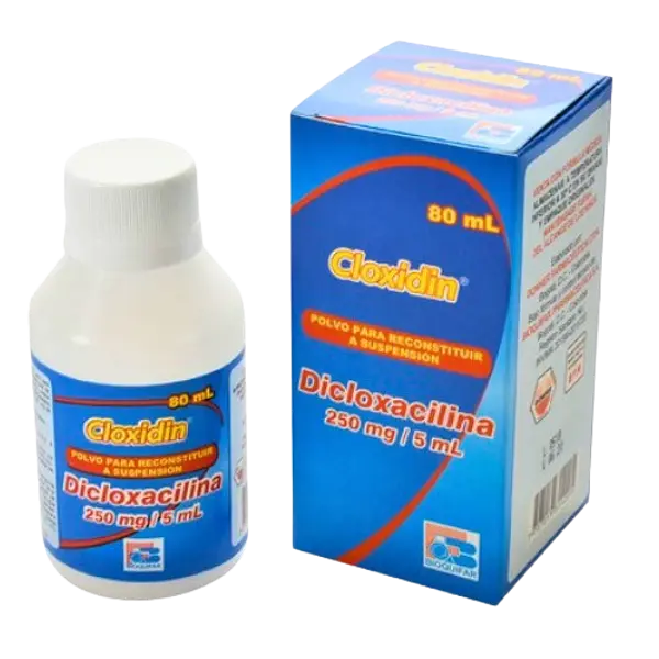 Dicloxacilina 250mg/5ml Fco * 80 Ml(Cloxidin) Bioquifar