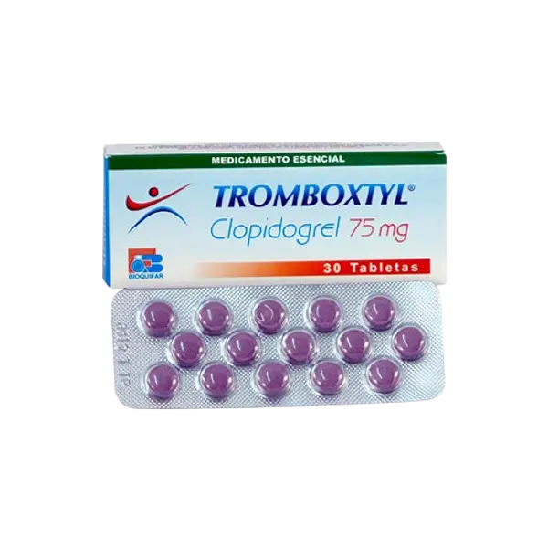 Clopidogrel 75 Mg Tab * 30 ( Tromboxtyl ) Bioquifar