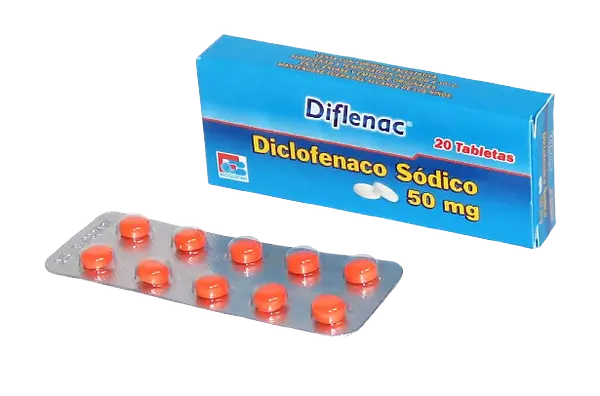 Diclofenaco 50 Mg Tab * 20 (Diflenac) Bioquifar