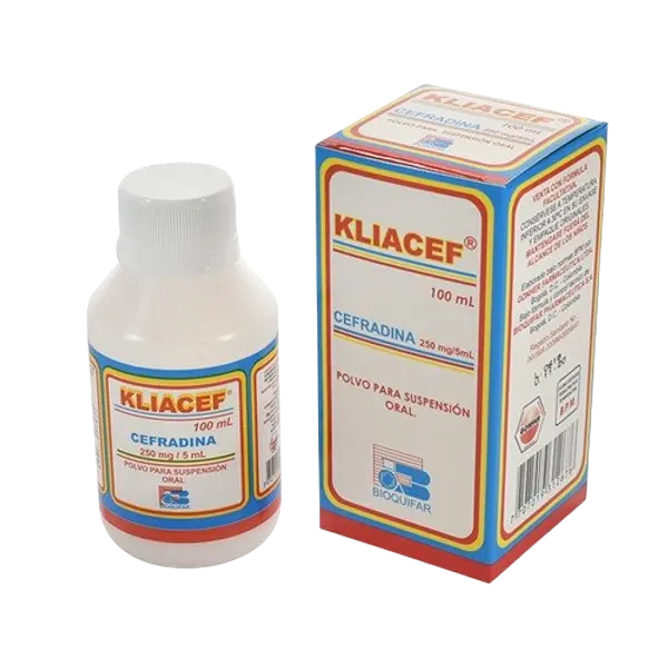 Cefradina 250 Mg/5 Ml Susp Fco *100 Ml (Kliacef) Bioquifar