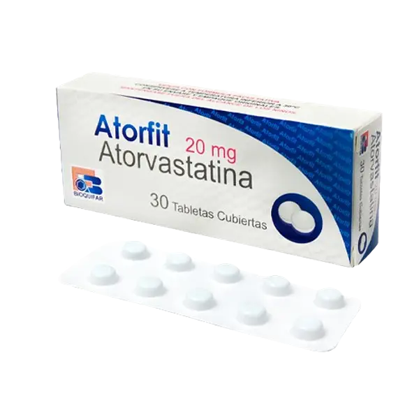 Atorvastatina 20 Mg Tab * 30 (Atorfit) Bioquifar
