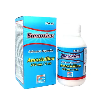 Amoxicilina 250mg/5ml Polvo Fco * 100 Ml (Eumoxina) Bioquifa