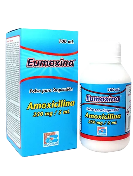 Amoxicilina 250mg/5ml Polvo Fco * 100 Ml (Eumoxina) Bioquifa