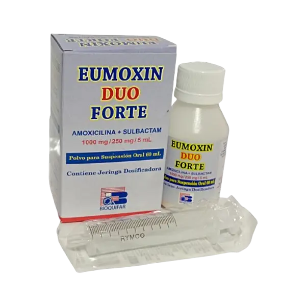Amoxic 200mg+Sulb Pivoxil 50mg Eumoxin Duo F100 Ml Bioquifar
